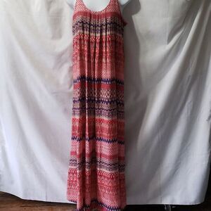 Marina Luna. EUC. Colorful Striped Sundress With Adjustable Straps. Size S.